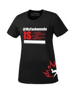 Black #MyTaekwondo Ladies T-Shirt