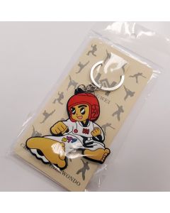 Keychain TKD Boy Red Gear