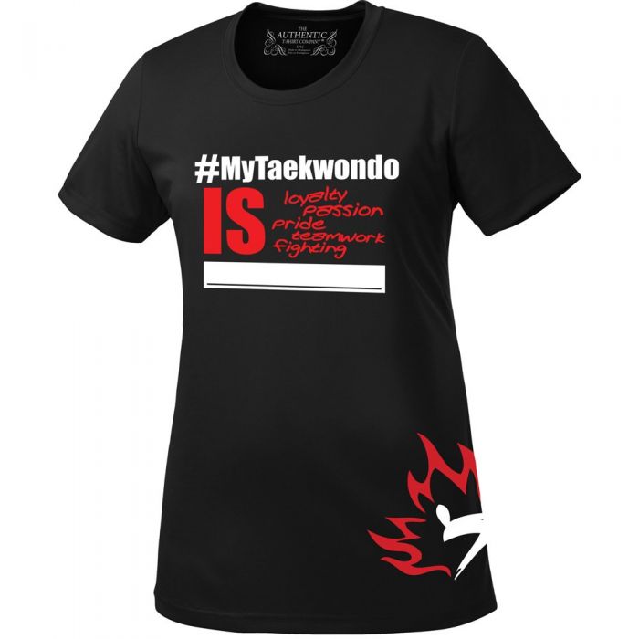 Black #MyTaekwondo Ladies T-Shirt