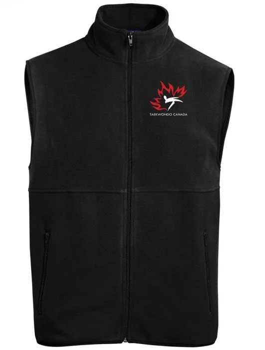 Taekwondo Canada Fleece Vest Black